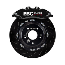 Load image into Gallery viewer, EBC Racing 17-21 Honda Civic Type-R (FK8) Black Apollo-6 Calipers 380mm Rotors Front Big Brake Kit
