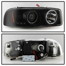Load image into Gallery viewer, Spyder GMC Sierra 1500/2500 99-06 Projector Headlights CCFL Halo LED Blk Smke PRO-YD-CDE00-CCFL-BSM
