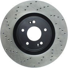 Load image into Gallery viewer, StopTech Power Slot 10-13 Hyundai Genesis Coupe Track &amp; R-Spec Front Right Drilled Rotor
