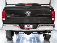 Load image into Gallery viewer, AWE Tuning 09-18 RAM 1500 5.7L (w/Cutouts) 0FG Dual Rear Exit Cat-Back Exhaust - Chrome Silver Tips
