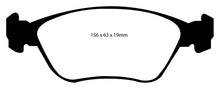 Load image into Gallery viewer, EBC 98-05 Volvo C70 2.3 Turbo T5 (16in Wheels) Yellowstuff Front Brake Pads
