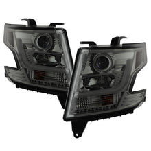 Load image into Gallery viewer, Spyder Chevy Tahoe / Suburban 2015 -2016 Projector Headlights - DRL LED - Smoke PRO-YD-CTA15-DRL-SM
