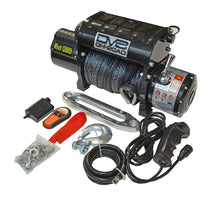Load image into Gallery viewer, DV8 Offroad 12000 LB Winch w/ Synthetic Line &amp; Wireless Remote - Black

