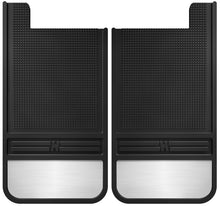 Load image into Gallery viewer, Husky Liners Universal 12in Wide Black Rubber Rear Mud Flaps w/ Weight
