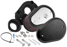Load image into Gallery viewer, K&amp;N Street Metal Intake System Flare - Black LG Capacity for Harley Davidson
