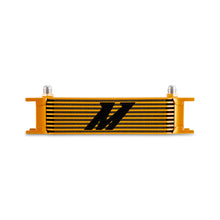Load image into Gallery viewer, Mishimoto Universal -8AN 10 Row Oil Cooler - Gold
