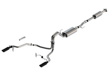 Load image into Gallery viewer, Borla F-150 2021 5.0L 4dr CC SB EC STB Lariat/KR/Pltm/LTD 3/2.25 SRE Cat-Back Touring Black CHR Tips

