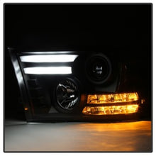 Load image into Gallery viewer, Spyder Dodge Ram 09-12 Projector Headlights Light Bar DRL Black PRO-YD-DR09-LBDRL-BK

