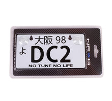 Load image into Gallery viewer, NRG Mini JDM Style Aluminum License Plate (Suction-Cup Fit/Universal) - DC2
