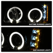 Load image into Gallery viewer, Spyder Chevy Silverado 1500 03-06 Projector LED Halo LED Amber Reflctr Blk PRO-YD-CS03-AM-BK
