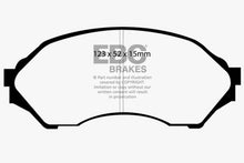 Load image into Gallery viewer, EBC 99-02 Mazda Protege 1.6 Redstuff Front Brake Pads
