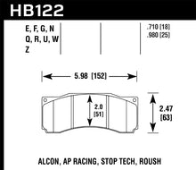 Load image into Gallery viewer, Hawk DTC-80 AP Racing Alcon Race Brake Pads
