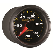 Load image into Gallery viewer, Autometer Ultra-Lite II 52mm 0-100 PSI Mechanical Oil Pressure Gauge

