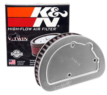 Load image into Gallery viewer, K&amp;N Replacement Unique Air Filter 6.625in L x 4.75in W x 1.625in H with 1 Flange for Harley Davidson
