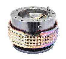 Load image into Gallery viewer, NRG Quick Release Kit - Pyramid Edition - Gunmetal Body / Neochrome Pyramid Ring
