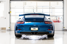 Load image into Gallery viewer, AWE Tuning Porsche 991 GT3 / RS Center Muffler Delete - Diamond Black Tips
