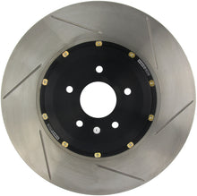 Load image into Gallery viewer, StopTech 09-11 Nissan GT-R Front Left Slotted Bare Iron 380x34mm Aero-Rotor Kit
