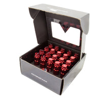 Load image into Gallery viewer, NRG 700 Series M12 X 1.25 Steel Lug Nut w/Dust Cap Cover Set 21 Pc w/Locks &amp; Lock Socket - Red
