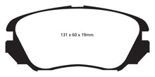 Load image into Gallery viewer, EBC 10+ Buick Allure (Canada) 3.0 Yellowstuff Front Brake Pads
