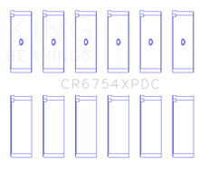 Load image into Gallery viewer, King Toyota 2JZGE 2JZGTE 24v (Size STDX - Predoweled for Alum Rods) Coated Perf Rod Bearing Set
