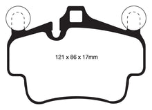 Load image into Gallery viewer, EBC 07-08 Porsche 911 (997) (Cast Iron Rotor only) 3.6 Carrera 2 Redstuff Front Brake Pads
