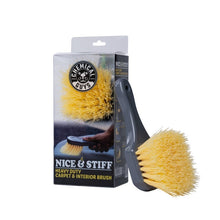 Load image into Gallery viewer, Chemical Guys Stiffy Brush For Carpets &amp; Durable Surfaces - Yellow
