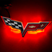 Load image into Gallery viewer, Oracle Chevrolet Corvette C6 Illuminated Emblem - Dual Intensity - Red
