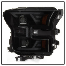 Load image into Gallery viewer, xTune 15-17 Ford F-150 DRL LED Light Bar Projector Headlights - Black Smoke (PRO-JH-FF15015-LB-BSM)
