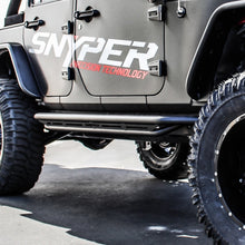 Load image into Gallery viewer, Westin/Snyper 07-17 Jeep Wrangler Unlimited Triple Tube Rock Rail Steps - Textured Black
