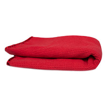 Load image into Gallery viewer, Chemical Guys Waffle Weave Glass &amp; Window Microfiber Towel - 24in x 16in - Red

