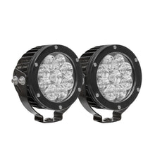 Load image into Gallery viewer, Westin Axis LED Auxiliary Light 4.75 inch Round Flood w/3W Osram (Set of 2) - Black
