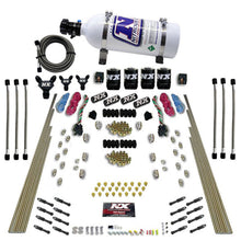 Load image into Gallery viewer, Nitrous Express 8 Cyl Dry Direct Port Dual Stage 4 Solenoids Nitrous Kit (200-600HP) w/5lb Bottle
