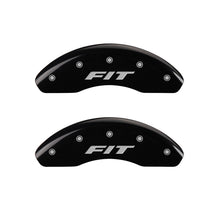 Load image into Gallery viewer, MGP 4 Caliper Covers Engraved Front &amp; Rear i-Vtec Black finish silver ch
