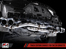 Load image into Gallery viewer, AWE Tuning 2020 Chevrolet Corvette (C8) Track Edition Exhaust - Quad Diamond Black Tips
