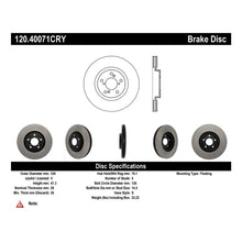 Load image into Gallery viewer, Stoptech 07-13 Acura MDX / 14-17 Acura RLX Cryo Premium Front Brake Rotor
