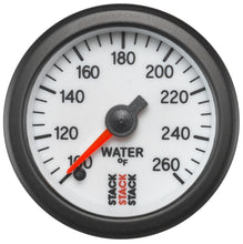 Load image into Gallery viewer, Autometer Stack 52mm 100-260 Deg F 1/8in NPTF Male Pro Stepper Motor Water Temp Gauge - White
