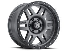 Load image into Gallery viewer, ICON Six Speed 17x8.5 5x5 -6mm Offset 4.5in BS 94mm Bore Titanium Wheel
