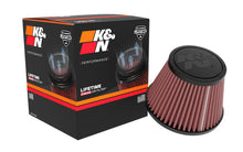 Load image into Gallery viewer, K&amp;N Universal Clamp-on Air Filter 2in Flange ID 5-3/16in Base 3-1/2in Top 3-11/16in Height w/ Vent
