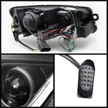 Load image into Gallery viewer, Spyder Audi A6 05-07 Projector Headlights Halogen Light Tube DRL Blk PRO-YD-ADA605-LTDRL-BK
