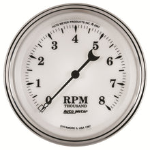 Load image into Gallery viewer, AutoMeter Gauge Tachometer 3-3/8in. 8K RPM In-Dash Old Tyme White II
