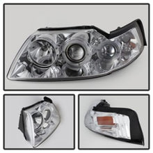 Load image into Gallery viewer, Spyder Ford Mustang 99-04 Projector Headlights LED Halo Chrome High H1 Low H1 PRO-YD-FM99-1PC-AM-C
