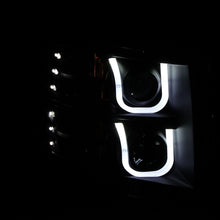 Load image into Gallery viewer, ANZO 2007-2013 Chevrolet Silverado 1500 Projector Headlights w/ U-Bar Black
