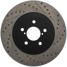 Load image into Gallery viewer, StopTech 02-10 Subaru WRX Slotted &amp; Drilled Right Front Rotor (exc. STi)
