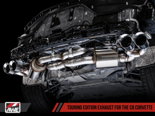Load image into Gallery viewer, AWE Tuning 2020 Chevrolet Corvette (C8) Touring Edition Exhaust - Quad Chrome Silver Tips
