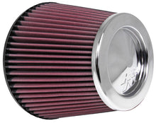Load image into Gallery viewer, K&amp;N Universal Chrome Filter 6in Flange ID x 7.5in Base OD x 5in Top OD x 6in H
