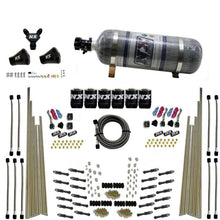 Load image into Gallery viewer, Nitrous Express 8 Cyl Dry Direct Port Three Stage 6 Solenoids Nitrous Kit (200-600HP) w/Comp Bottle
