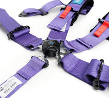 Load image into Gallery viewer, NRG SFI 16.1 5Pt 3 Inch Seat Belt Harness with Pads / Cam Lock - Purple
