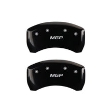 Load image into Gallery viewer, MGP Rear set 2 Caliper Covers Engraved Rear MGP Black finish silver ch
