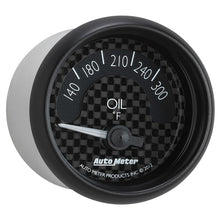 Load image into Gallery viewer, Autometer GT Series 52mm Short Sweep Electronic 140-300 Deg F Oil Temperature
