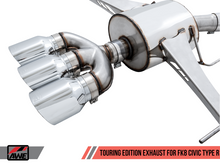 Load image into Gallery viewer, AWE Tuning 2017+ Honda Civic Type R Touring Edition Exhaust w/Front &amp; Mid Pipes - Chrome Silver Tips

